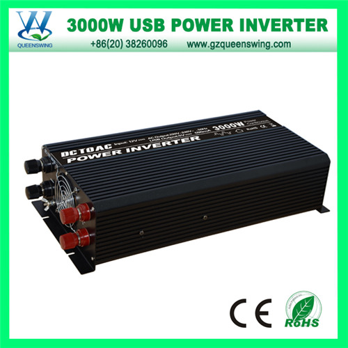 Home Use 3000W DC12/24V AC220/110V Solar Power Inverter (QW-3000MC)